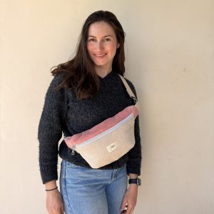 Sac banane Rose Musquée - Collection Premiers Jours Doux